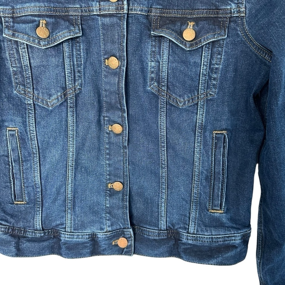 J.CREW BUTTON UP DENIM JEAN JACKET SIZE S - Picture 13 of 16